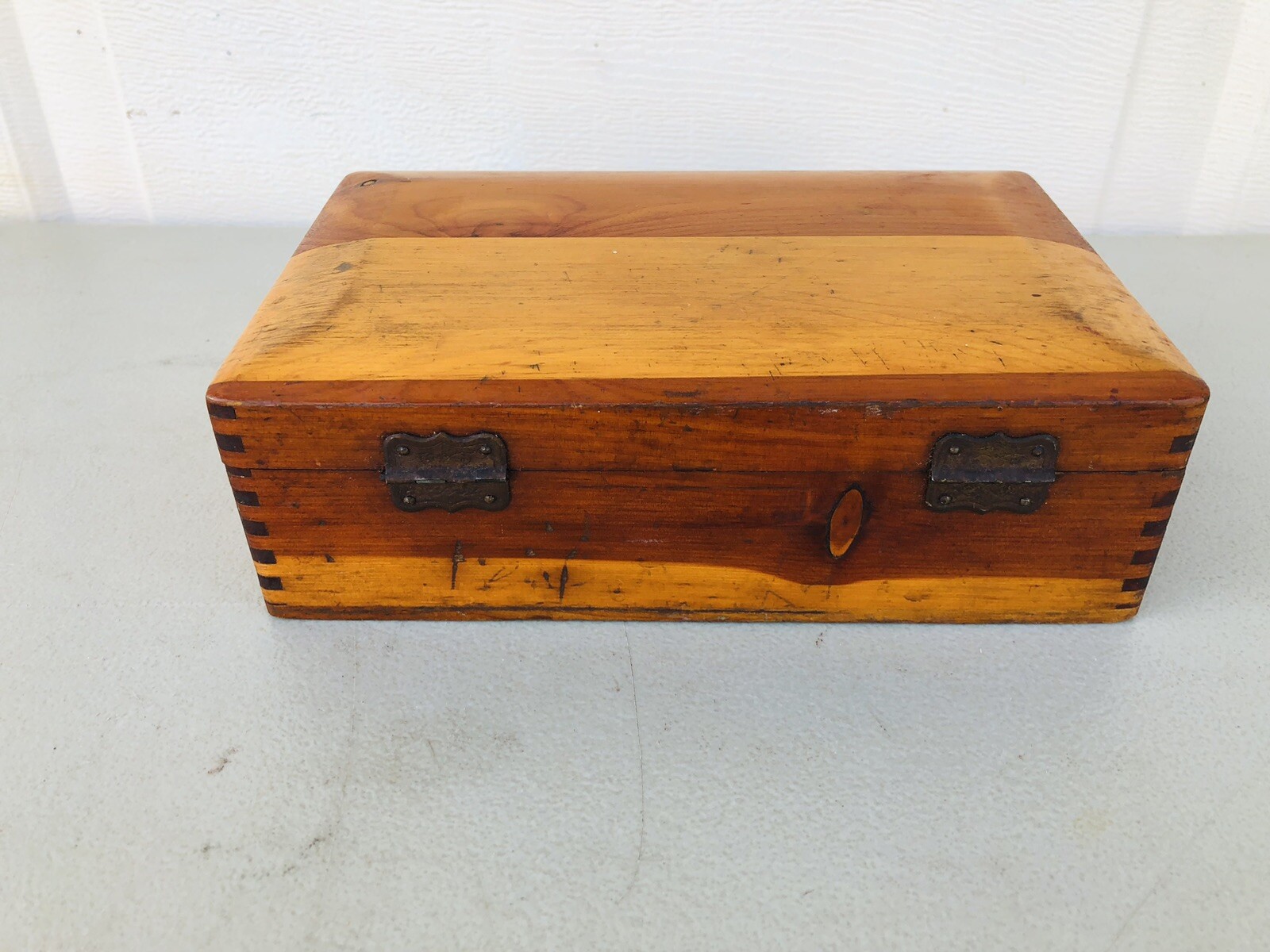 Antique S.S. White Dental Dovetailed Wooden Box