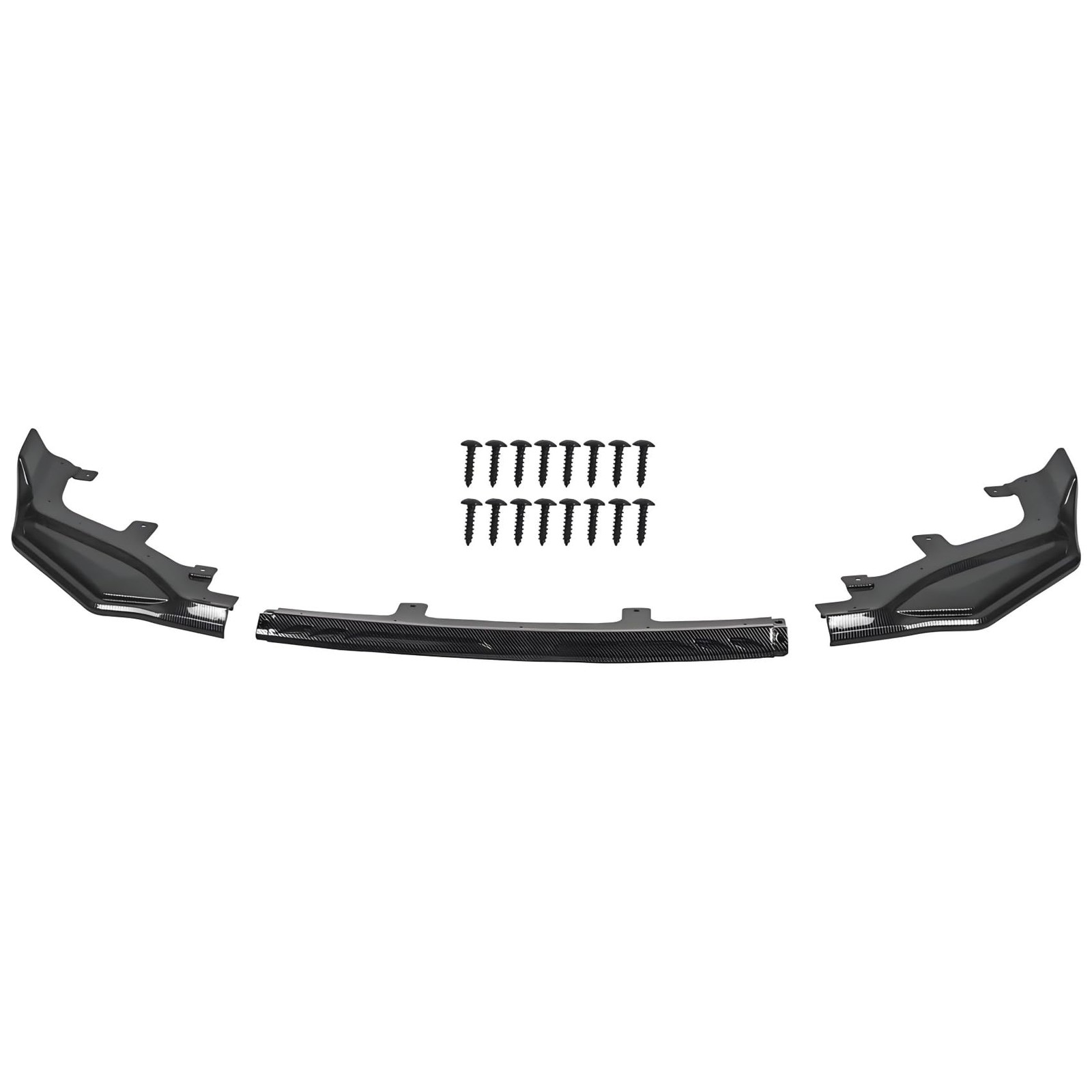 3PCS Carbon Fiber Front Bumper Lip Lexus IS200t IS300 IS350 F Sport 2017-2020