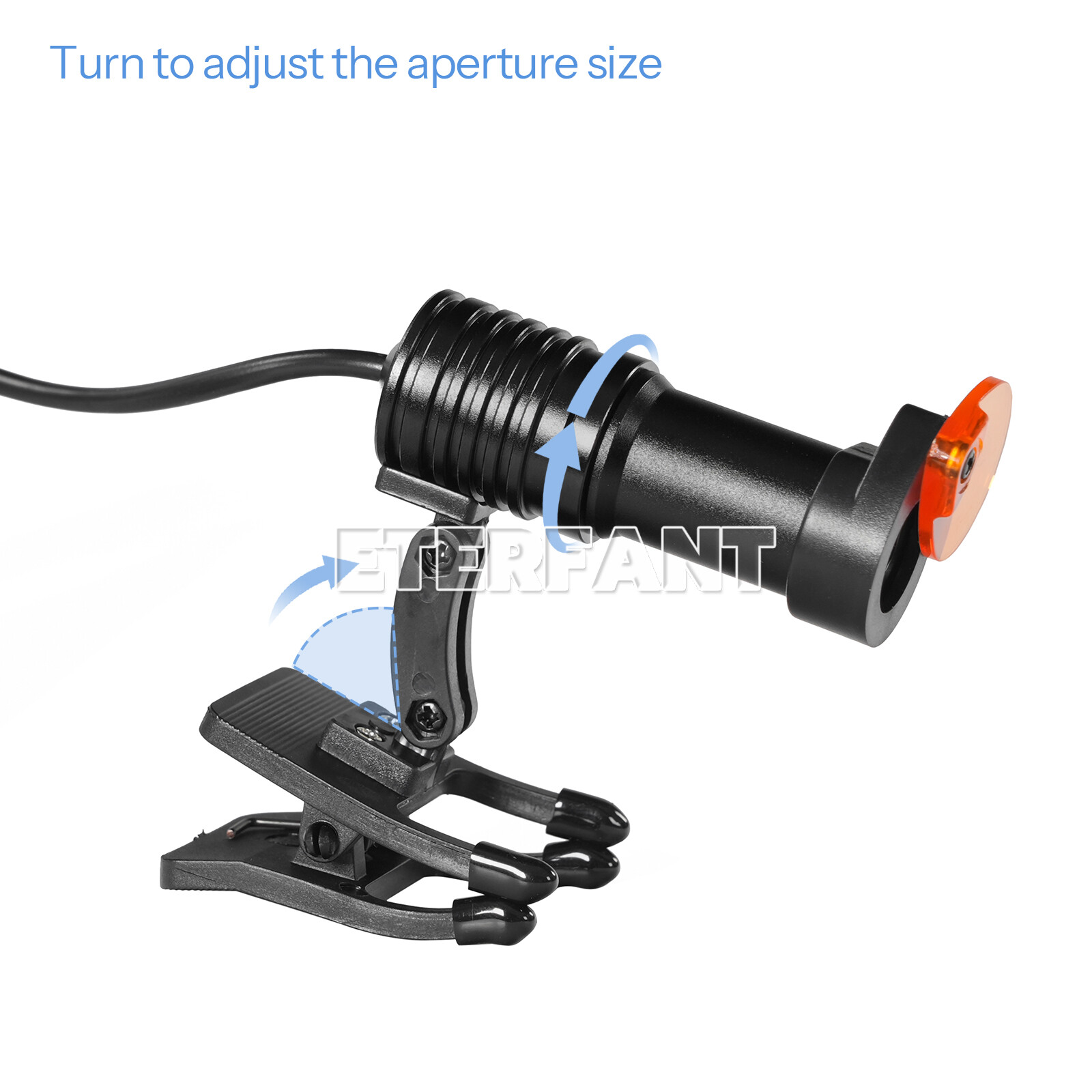 ETERFANT Dental 5W LED Headlight Lamp Metal Clip W/Filter for Binocular Loupes
