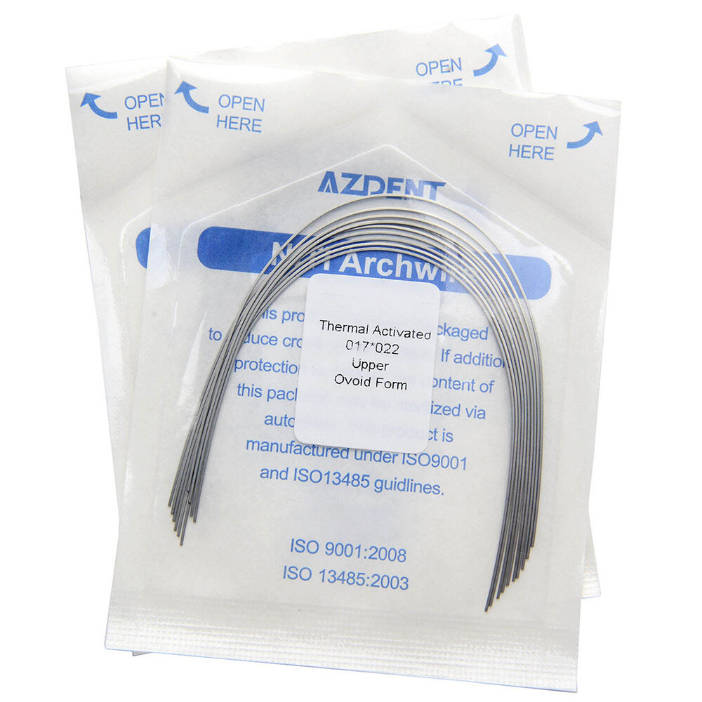 AZDENT Dental Orthodontic Heat Thermal Activated Niti Rectangular Arch Wires