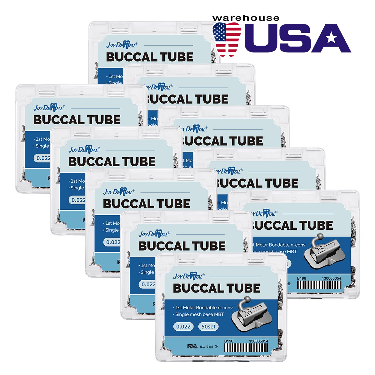 100 Box Dental Orthodontic Wax Blue-Mint Flavor Scent For Braces Gum Irritation