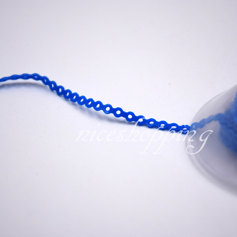 1Roll Dental Orthodontic Elastic Ultra Power Chain Rubber Band Long/Short/Closed
