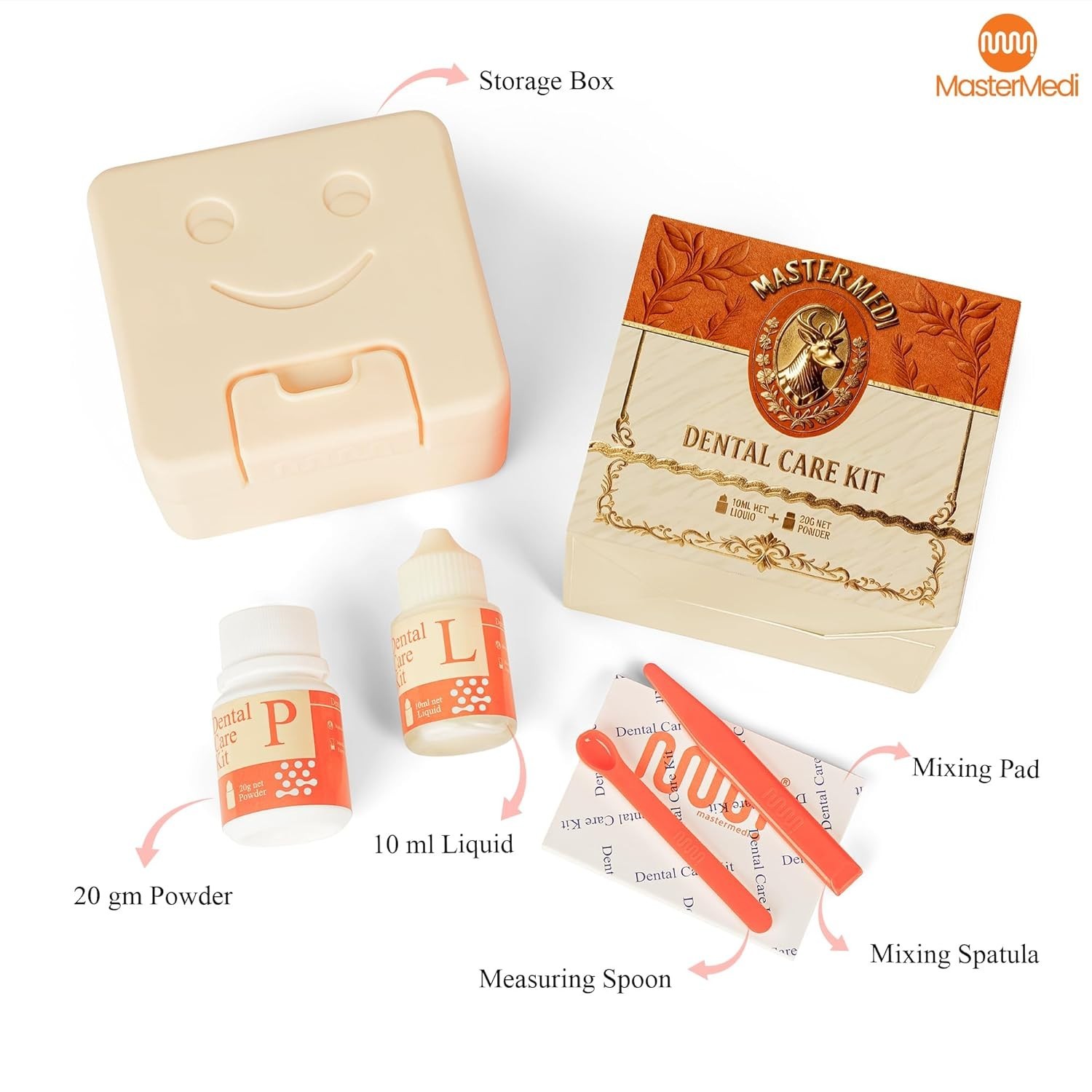 Comprehensive Tooth Filling Kit for Crowns & Bridges – Self-Curing Adhesive