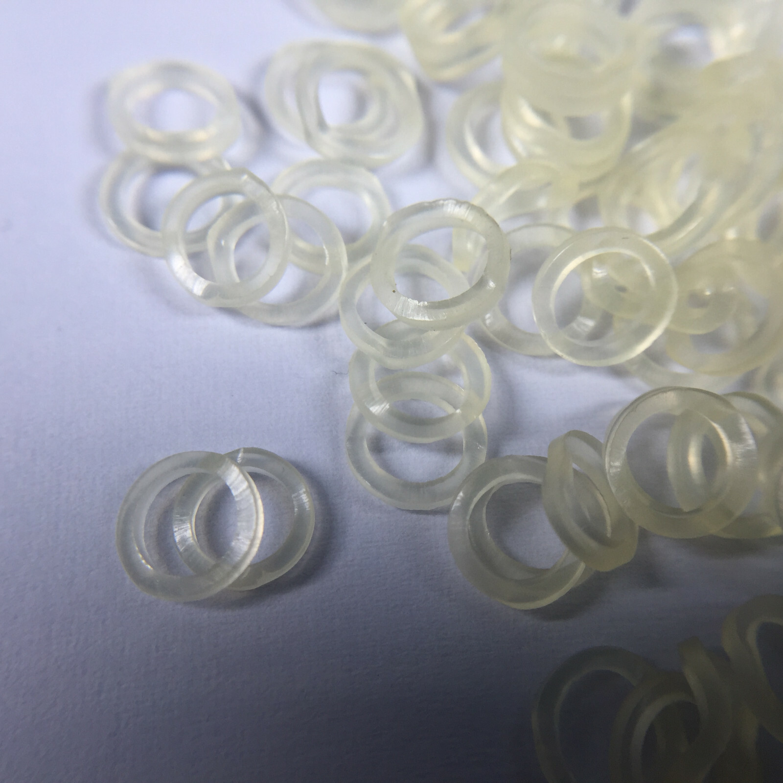 ORMCO Zoo Pack Elastics Bands Dental Clear Yellow 100pc/pk 3.5OZ 1/4″ 6.35mm Fox