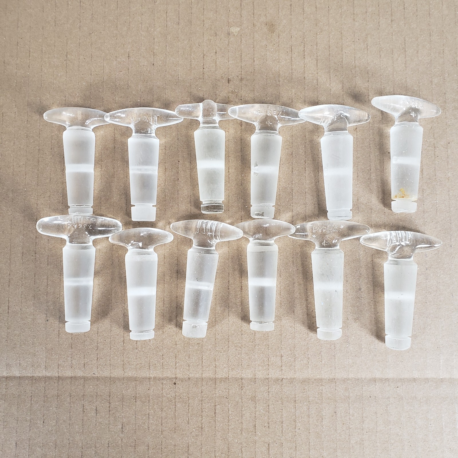 Mixed Lot 131 Lab Glass Stopcock Plugs Stoppers 2/3/4mm Bores Variety Of Sizes