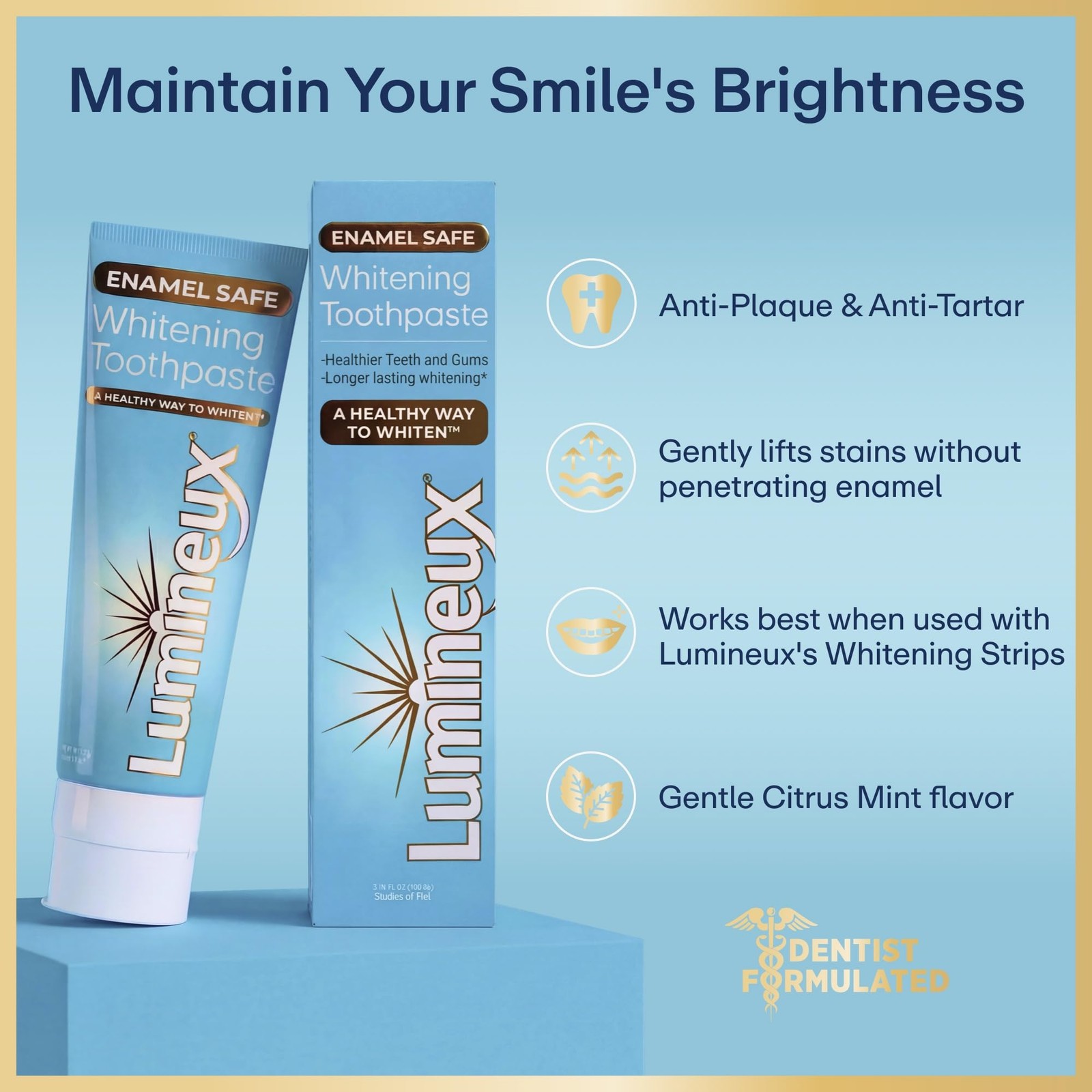 4.94 Fl Oz (Pack of 4), Lumineux Teeth Whitening Kit Peroxide Free Enamel…