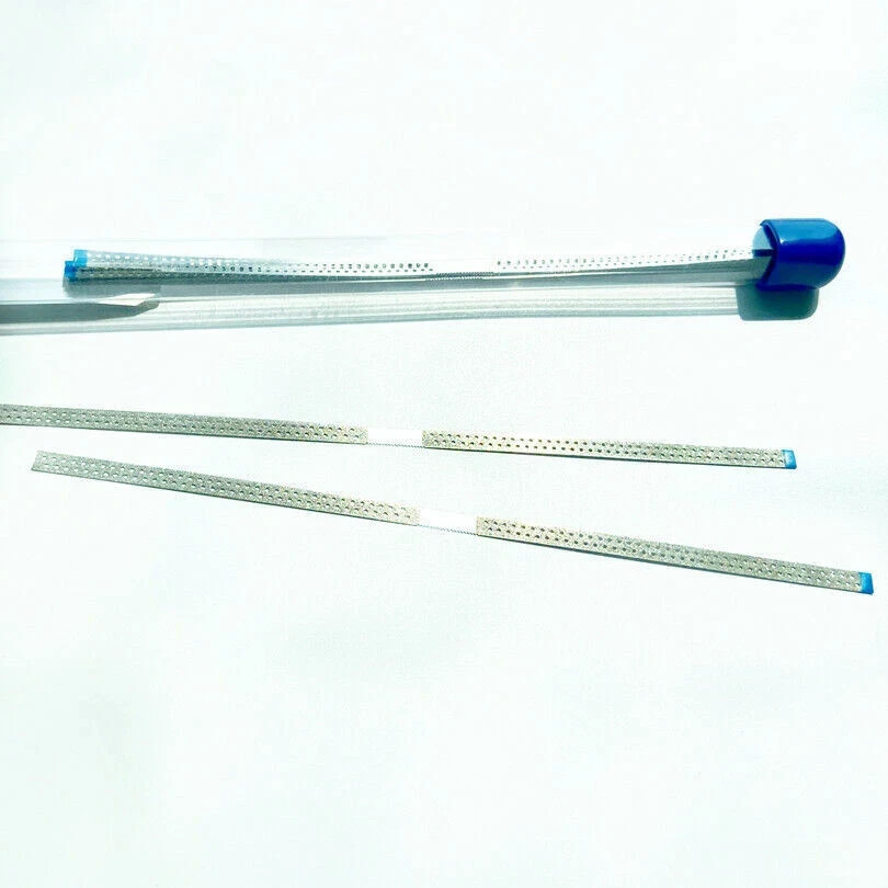 5 Pcs/Pack Orthodontic Dental Stainless Steel Polishing Finishing Fine IPR Strip