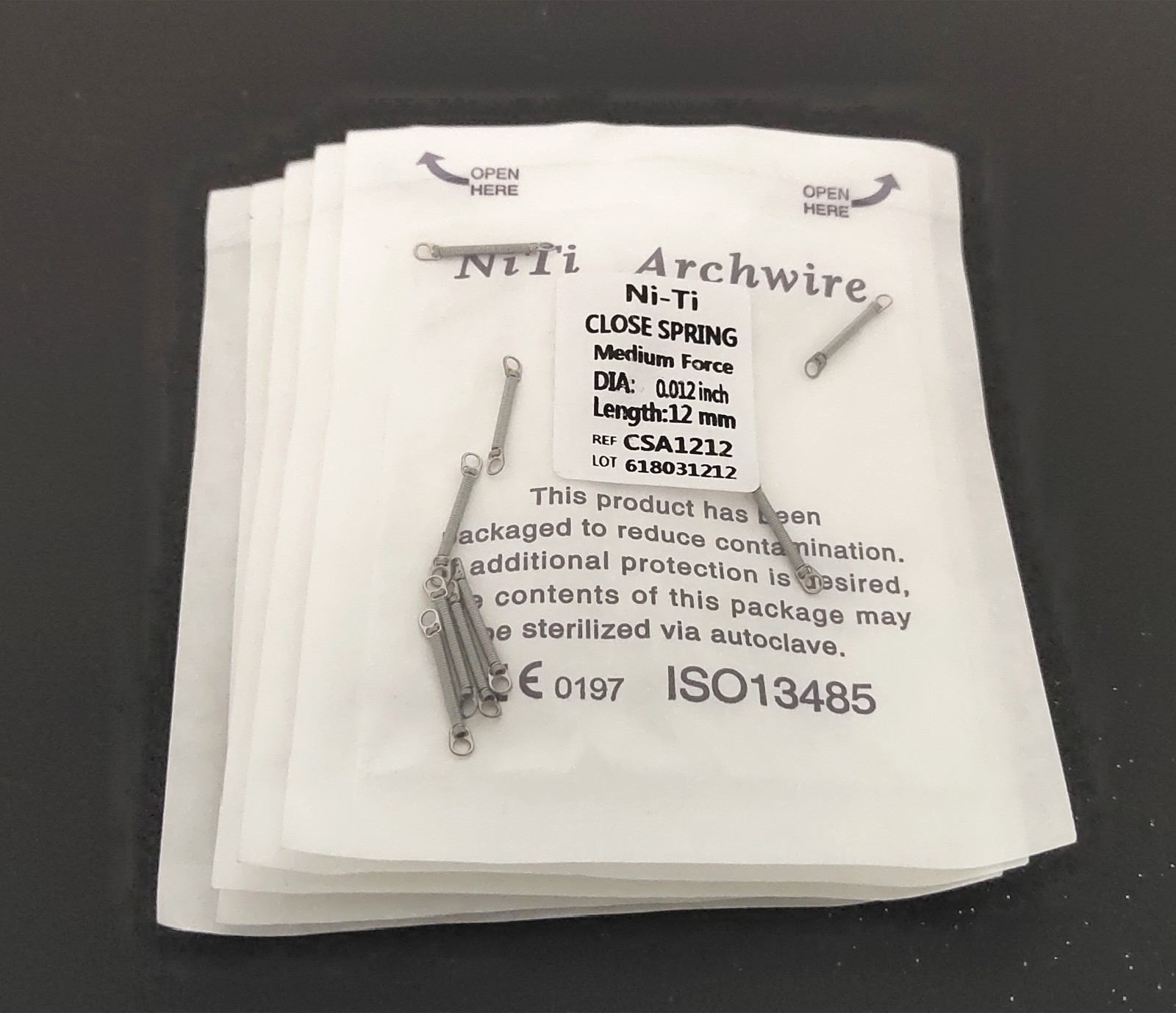 10PCS/Pack Dental Orthodontic Closed Coil Spring 0.012*12mm SALE
