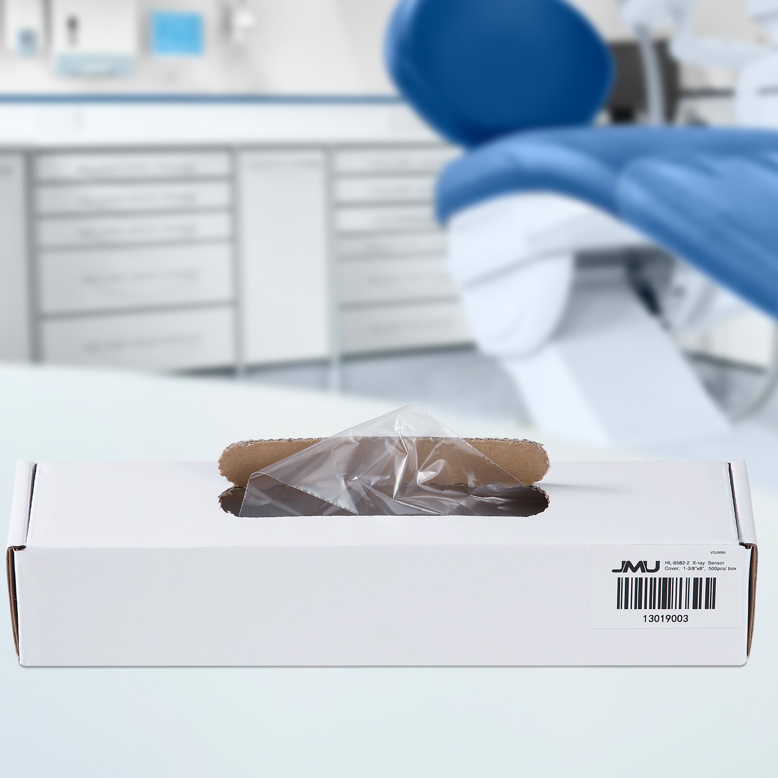JMU 500pc/Box Dental X-Ray Sensor Cover Protective Film Disposable Sensor Sleeve
