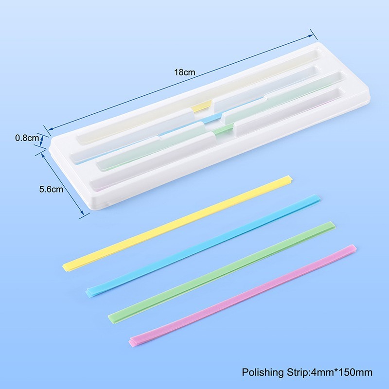 60pcs Dental Polishing Strips Polyester coated Coarse/Medium /Fine/Extra fine