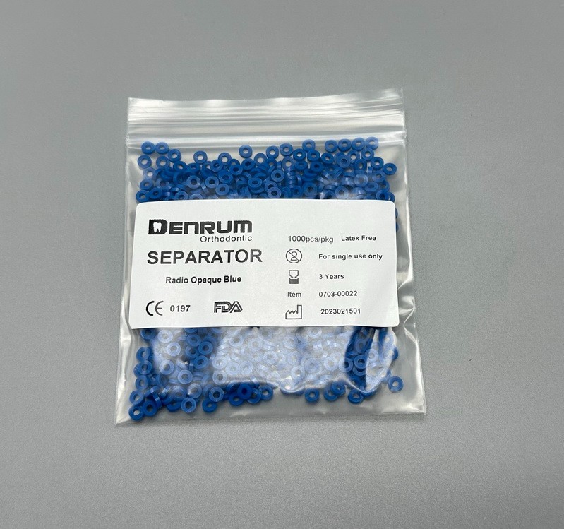 1000pcs Ortho Elastic Separator Dental Rubber Bands Tie Gap Ring Non-latex