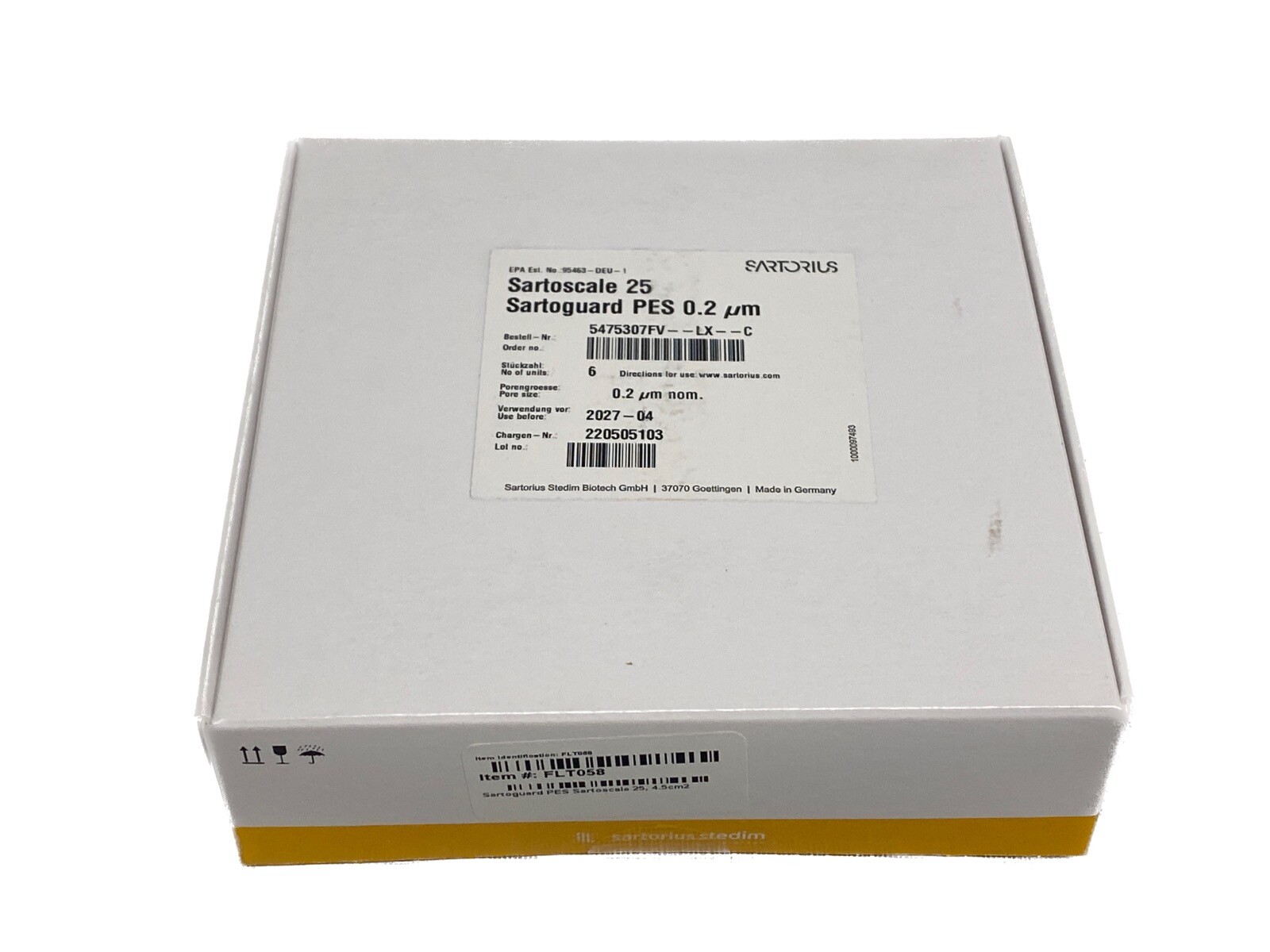 (6/Pk) SARTORIUS SartoScale 25 Sartoguard Filters 0.2um PES 5475307FV-LX-C