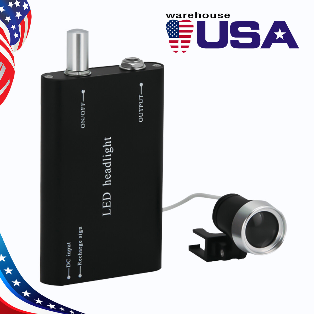 4.0X Dental Surgical Medical Loupes Magnifier Binocular Ergo /LED 5W Headlight