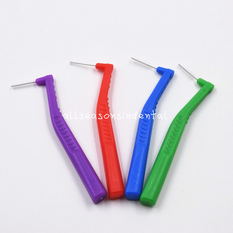 4 Colors Dental Orthodontic Brush Ties Toothbrush Brush Floss Oral Care Kit