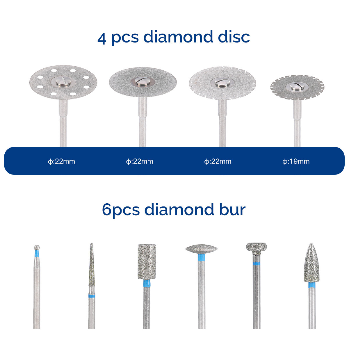 Dental Polishing Kit cepillo de pulido diamante HP pulidor Stone Silicon Wheel