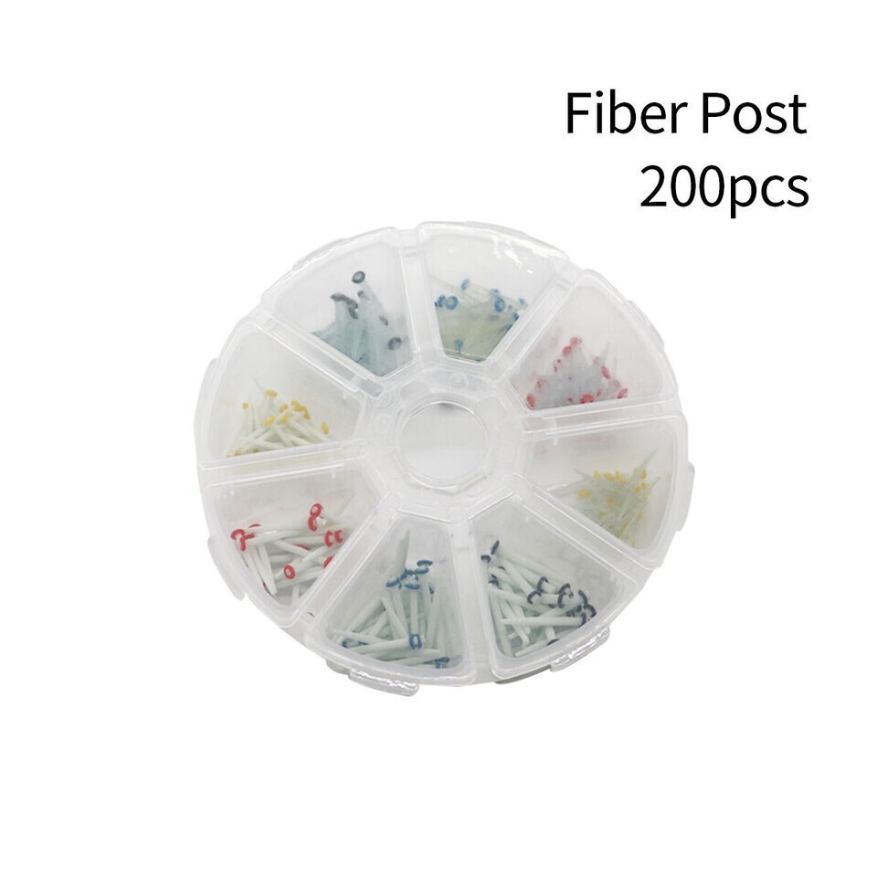 Dental Fiber Post Glass Quartz Teeth Restorative 1.2 1.4 1.6 1.8mm Posts 200 pcs
