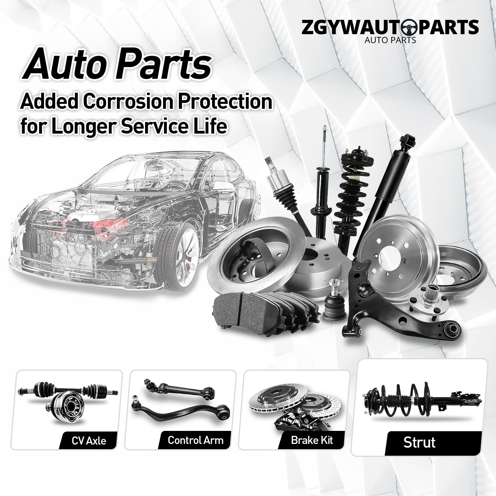 Rear Air Dam Valance for Toyota Corolla 2020-2022 Gray 5216902071 5216902070