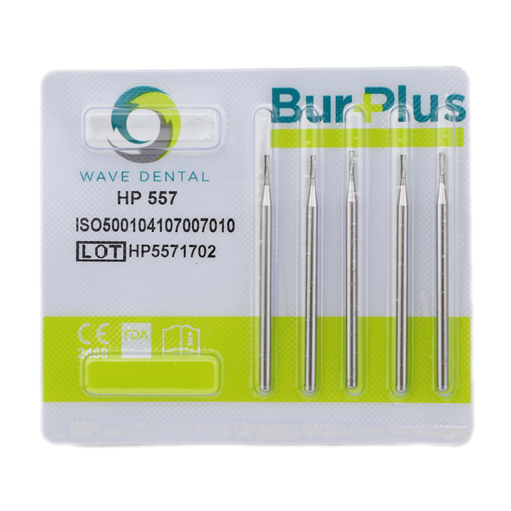 WAVE Dental Carbide Straight HP Burs Oral Surgery Round Tapered Fissure Crosscut
