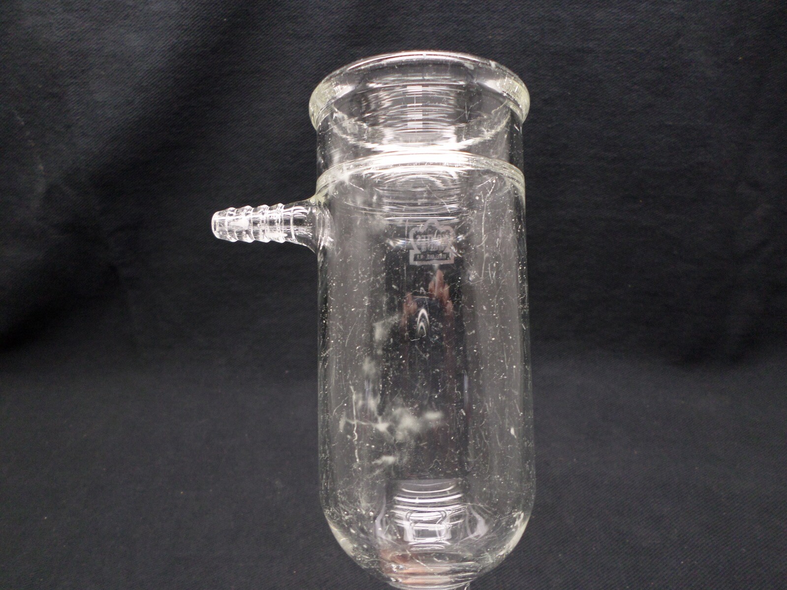 KONTES Glass 24/40 #5 or #6 Top Pluro Stopper Vacuum Filtration Adapter Chipped