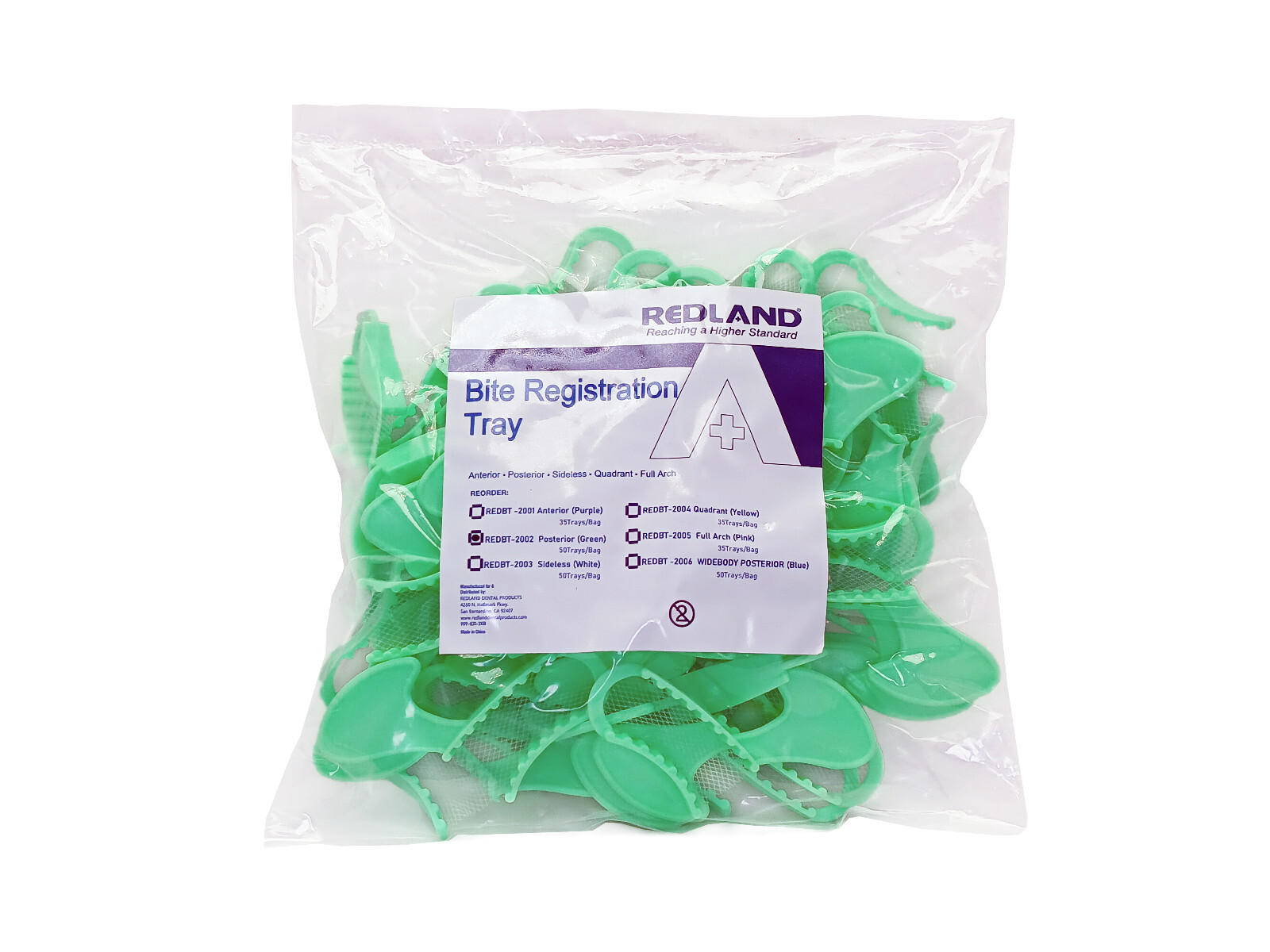 REDLAND Dental Disposable Bite Registration Trays All Sizes (Premier Type)