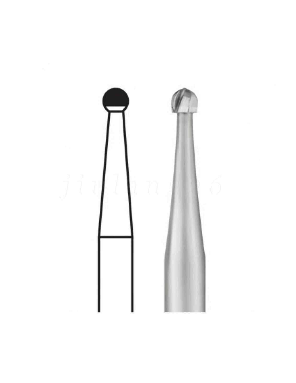 1-10 packs Burr Dental Round Latch Carbide Bur 22.5mm RA 1 For Slow handpiece u