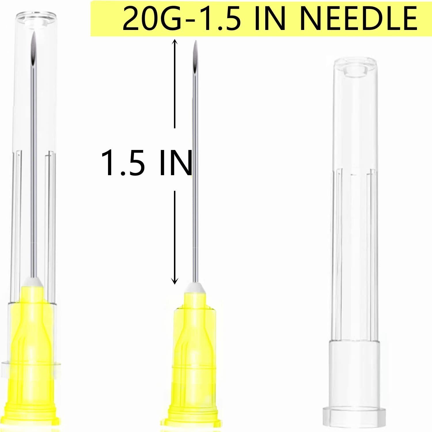 100 Pack 20Ga 1 1/2 Inch Stainless Steel Dispensing Lab Tools Accessories for…
