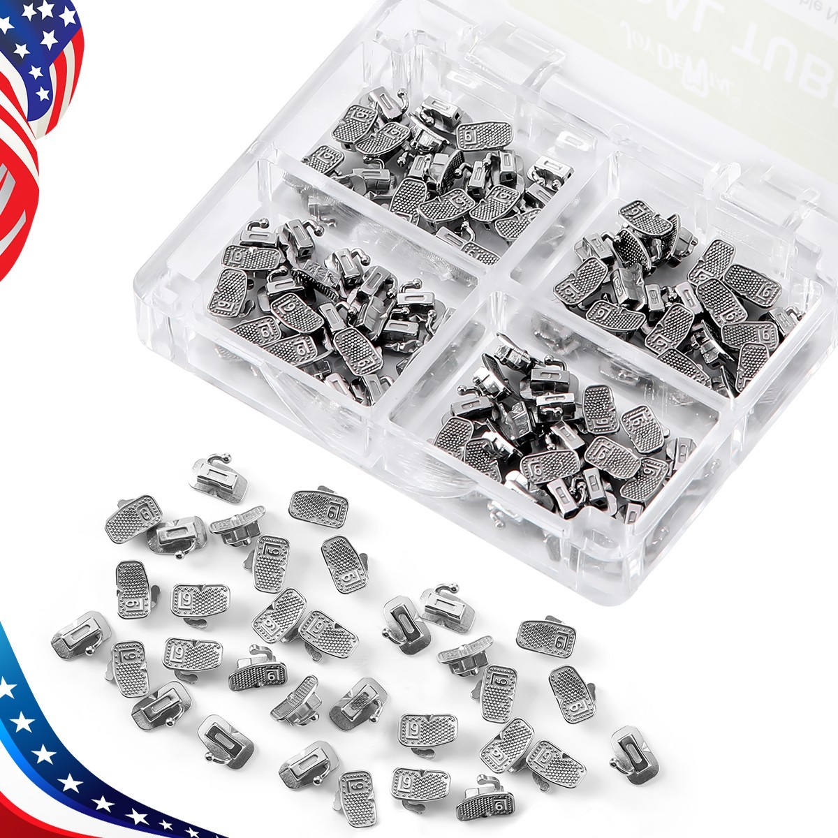 AZDENT Dental Orthodontic Buccal Tubes 1st 2nd Molar Tube Roth MBT 022 Bondable