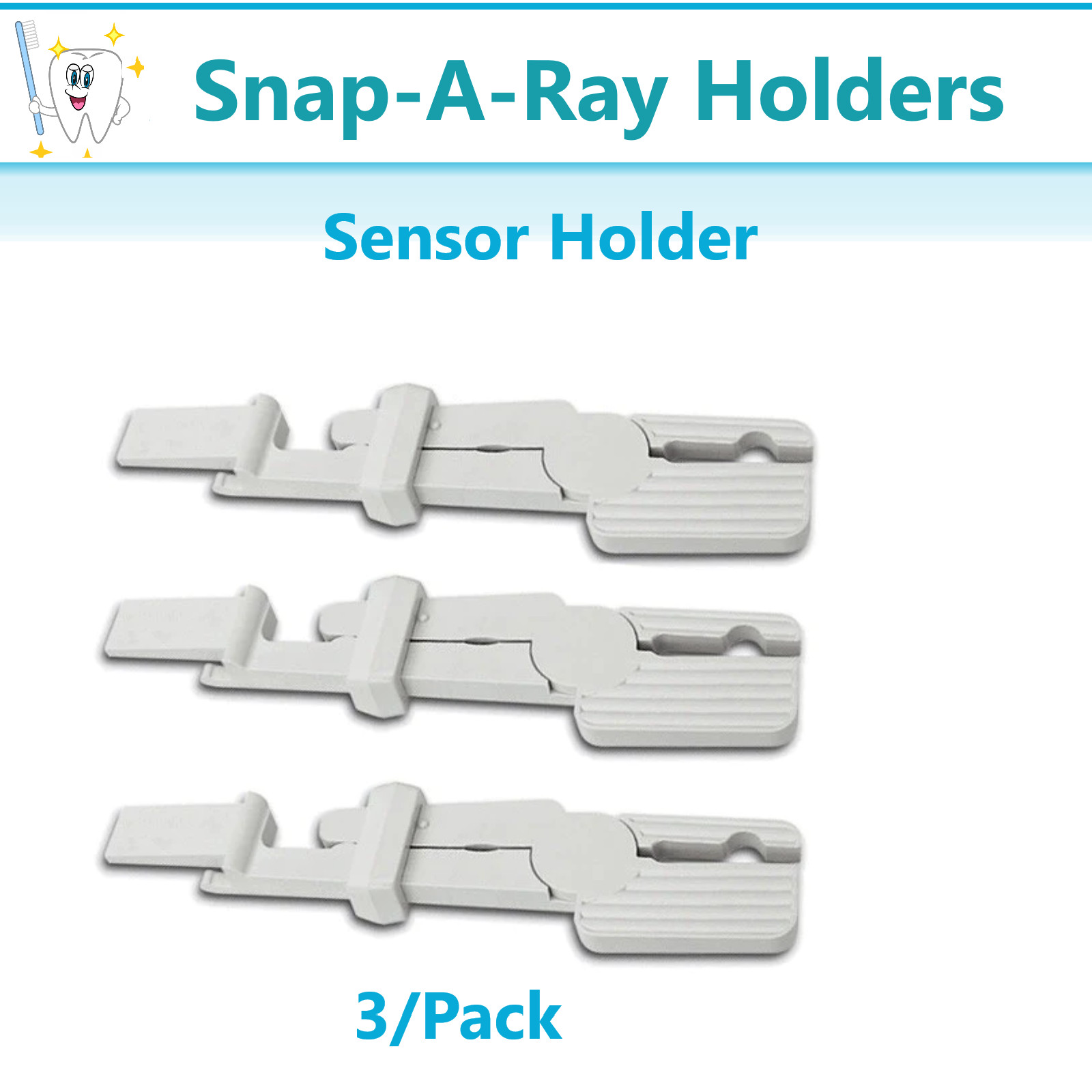 Dental Snap-A-Ray Digital Sensor Holder, Autoclavable, 3/Pack