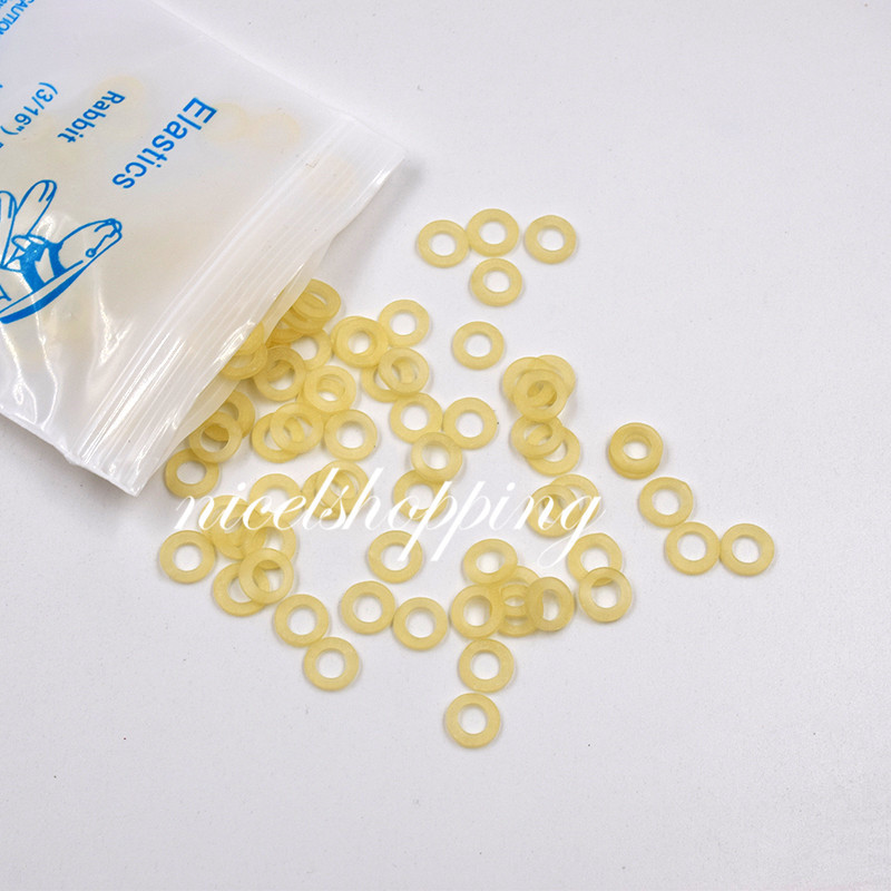 Dental Orthodontic Rubber Bands Elastics Latex Braces 3.5 /5.0 /6.5 oz All Sizes