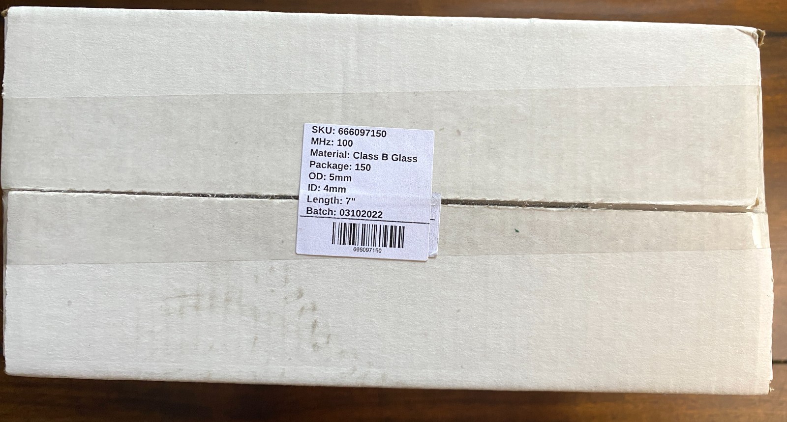 Box of 25 Wilmad WG-BTNMR NMR Tubes 100 MHz 5mm OD 4mm ID 7″ Class B Glass