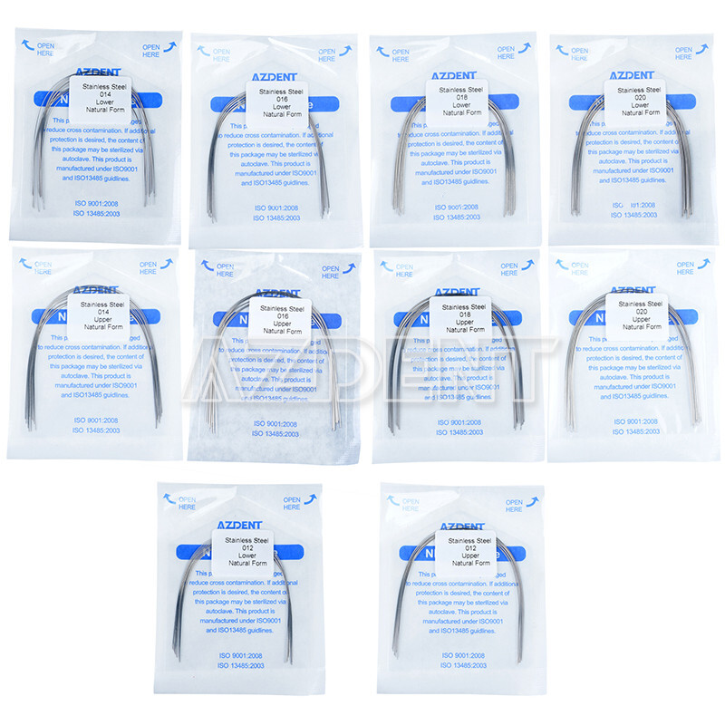 Dental Orthodontic Natural Form Arch Wires Stainless Steel Round 10PCS/Pack HOT