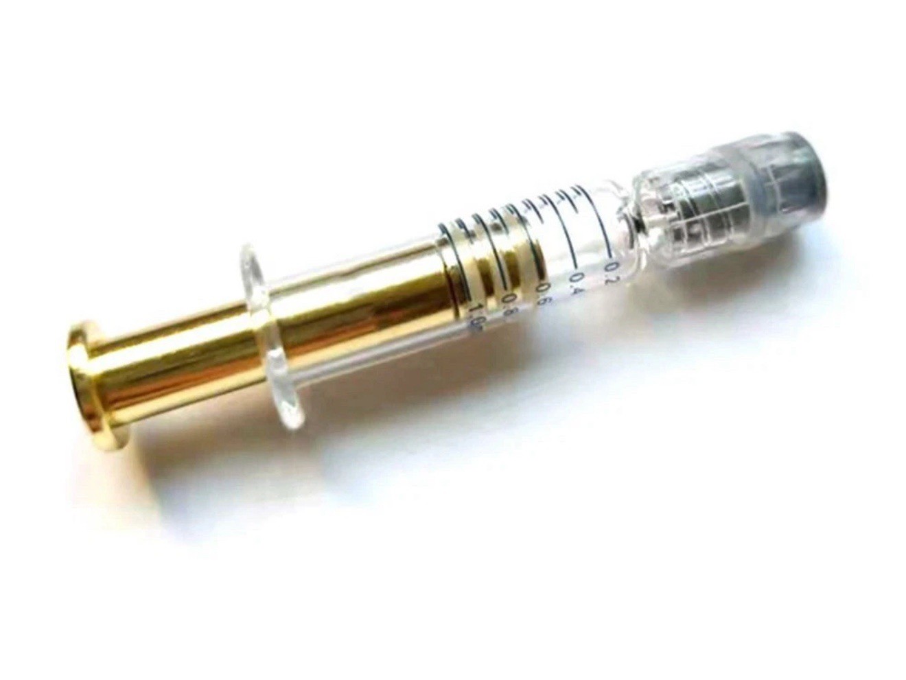 10Pcs 1ml Borosilicate Glass Syringe Oil Liquid Dispenser with Metal Luer Lock