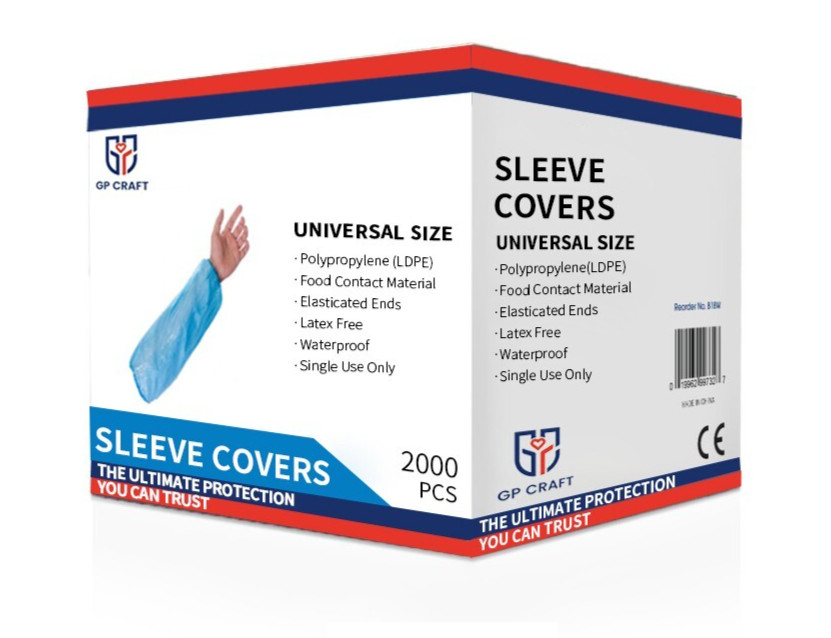 200PCS Disposable Blue Latex-free Non-woven Fabric Dust-proof Sleeves