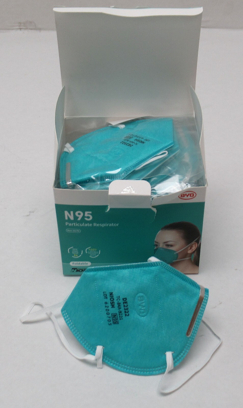 N95 Face Mask Medical Respiratory Protection for 95% Filtering Efficiency Level