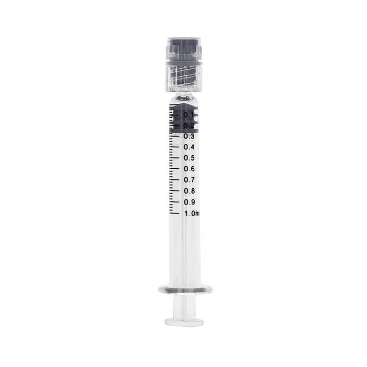 New 10/20Pcs 1ml Metal Glass Oil Syringe – Gold/Silver/Clear Color Glass Syringe