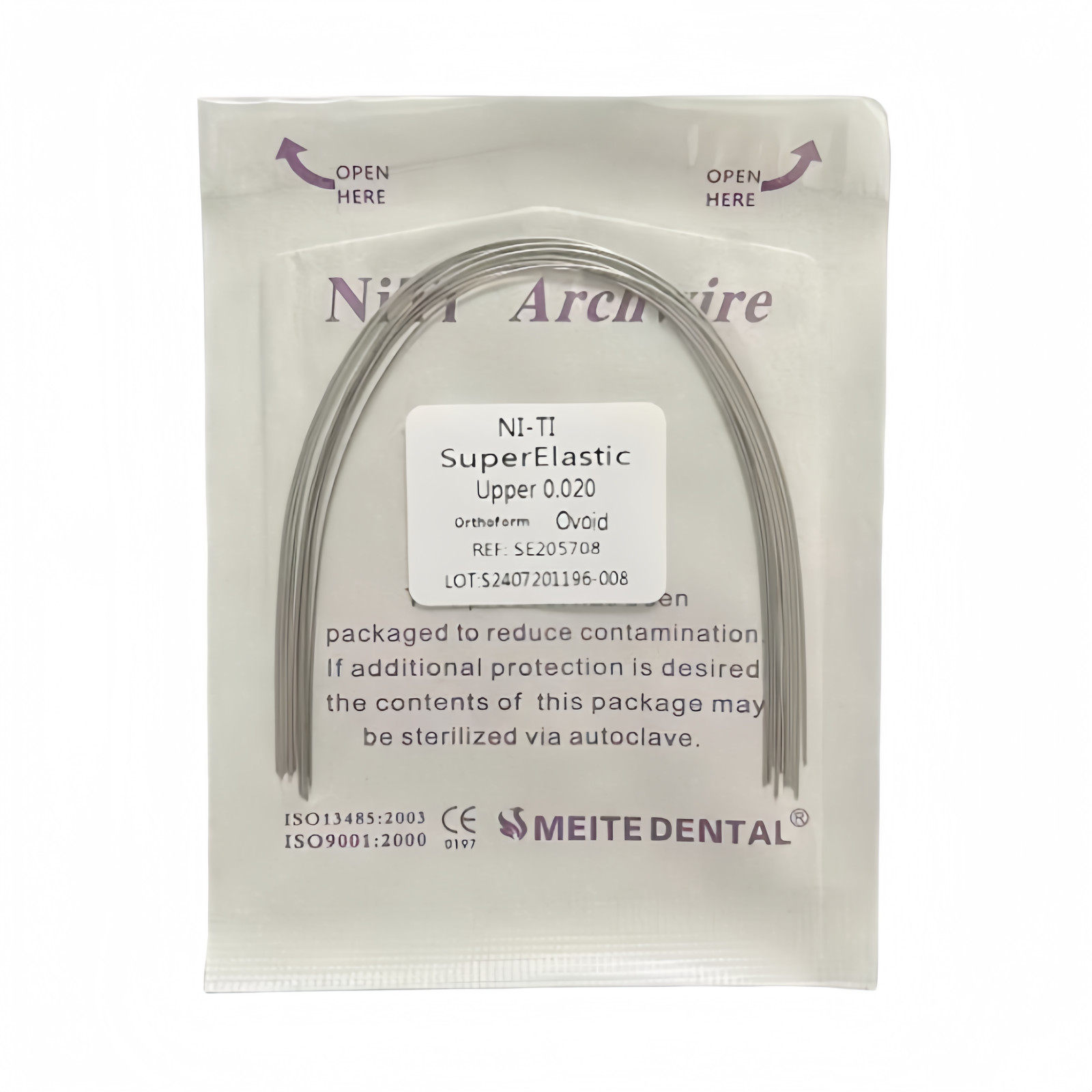 10Packs Dental Orthodontic Super Elastic Wire Niti Round Arch Wires Ovoid Form