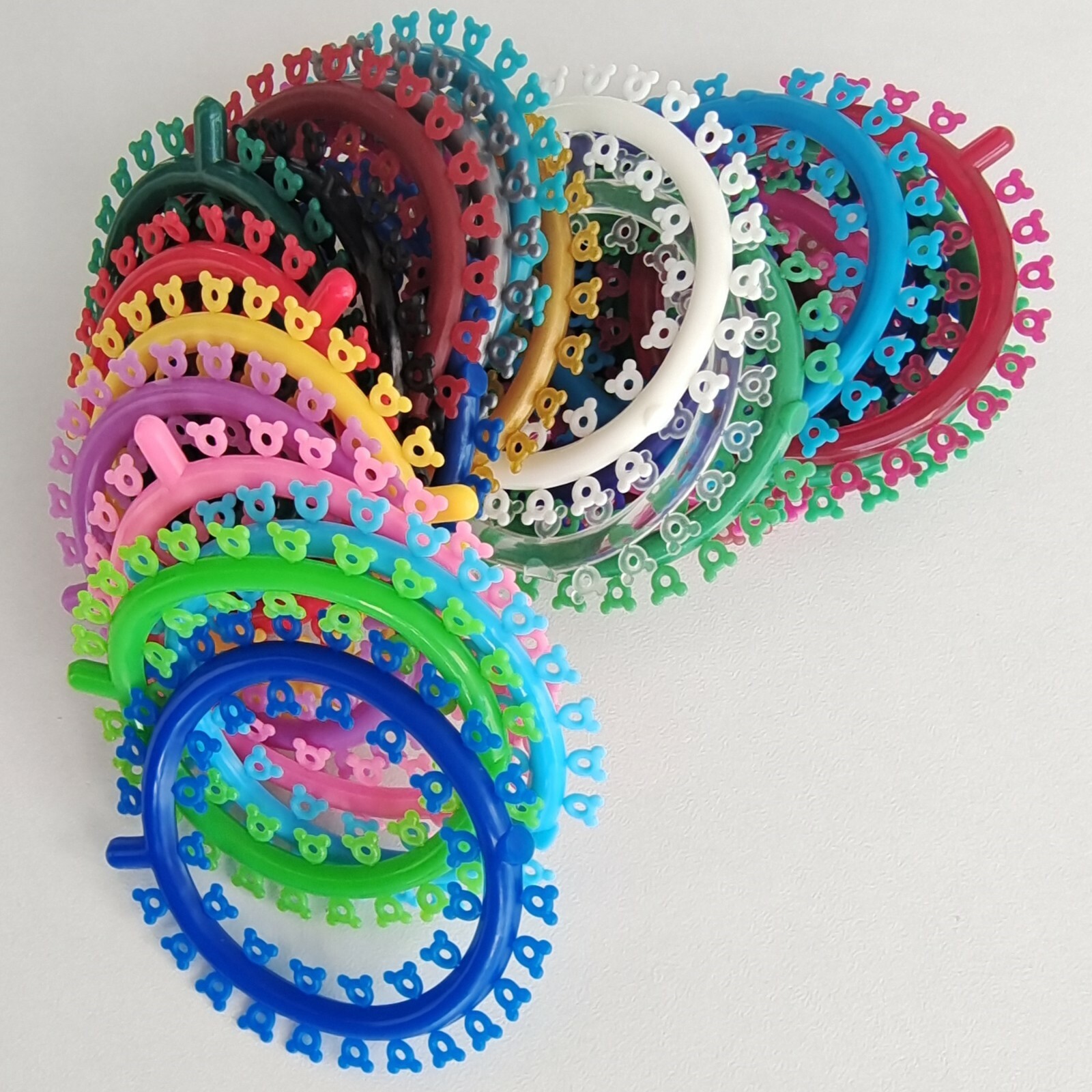 1000Pcs Dental Orthodontic Elastic Rubber Band Multi-Colored Mickey Ligature Tie