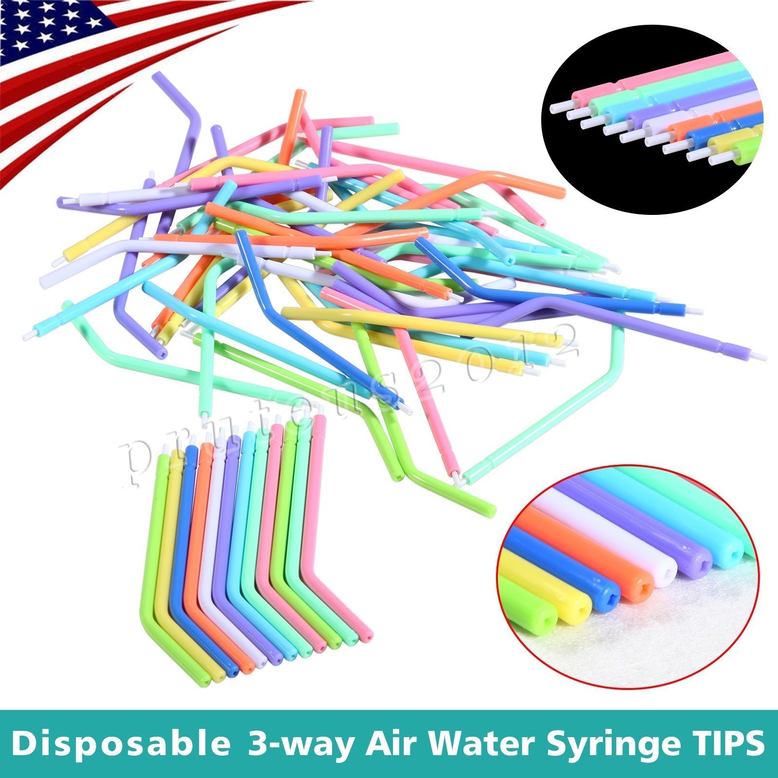 250 pcs Disposable Air Water Syringe Tips with cores High Quality Free Return