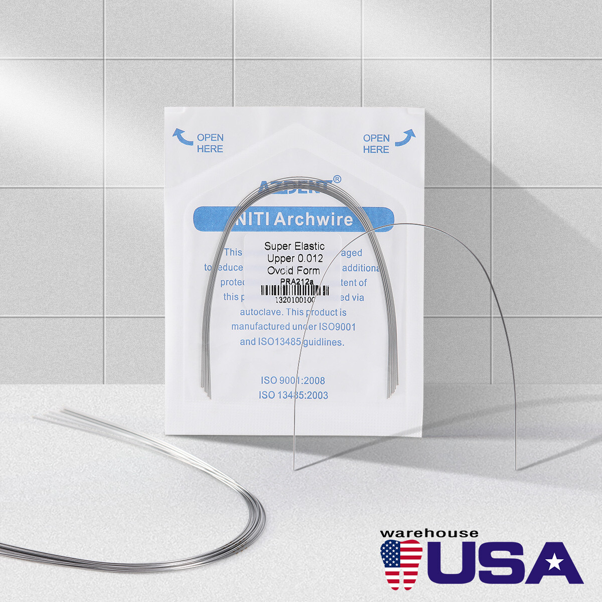 AZDENT Dental Orthodontic Arch Wire Super Elastic NITI Round All Size Ovoid Form