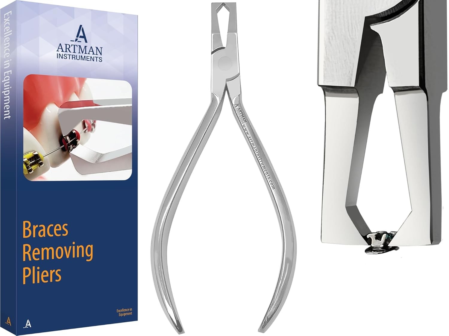ARTMAN INSTRUMENTS Braces Removal Tool Orthodontic Bracket Removing Silver
