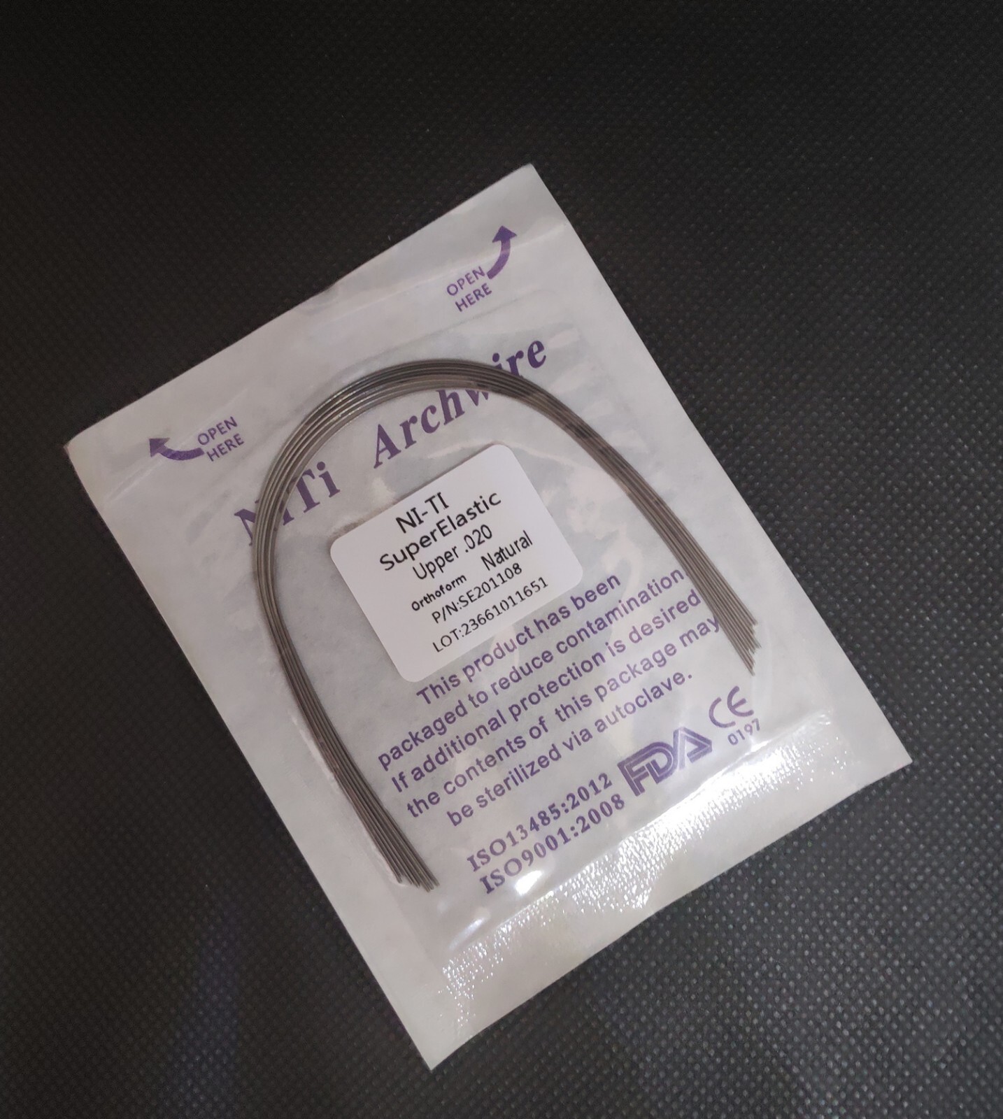 Dental Orthodontic Super Elastic Niti Round/Rectangular Arcos Arch Wires Natural