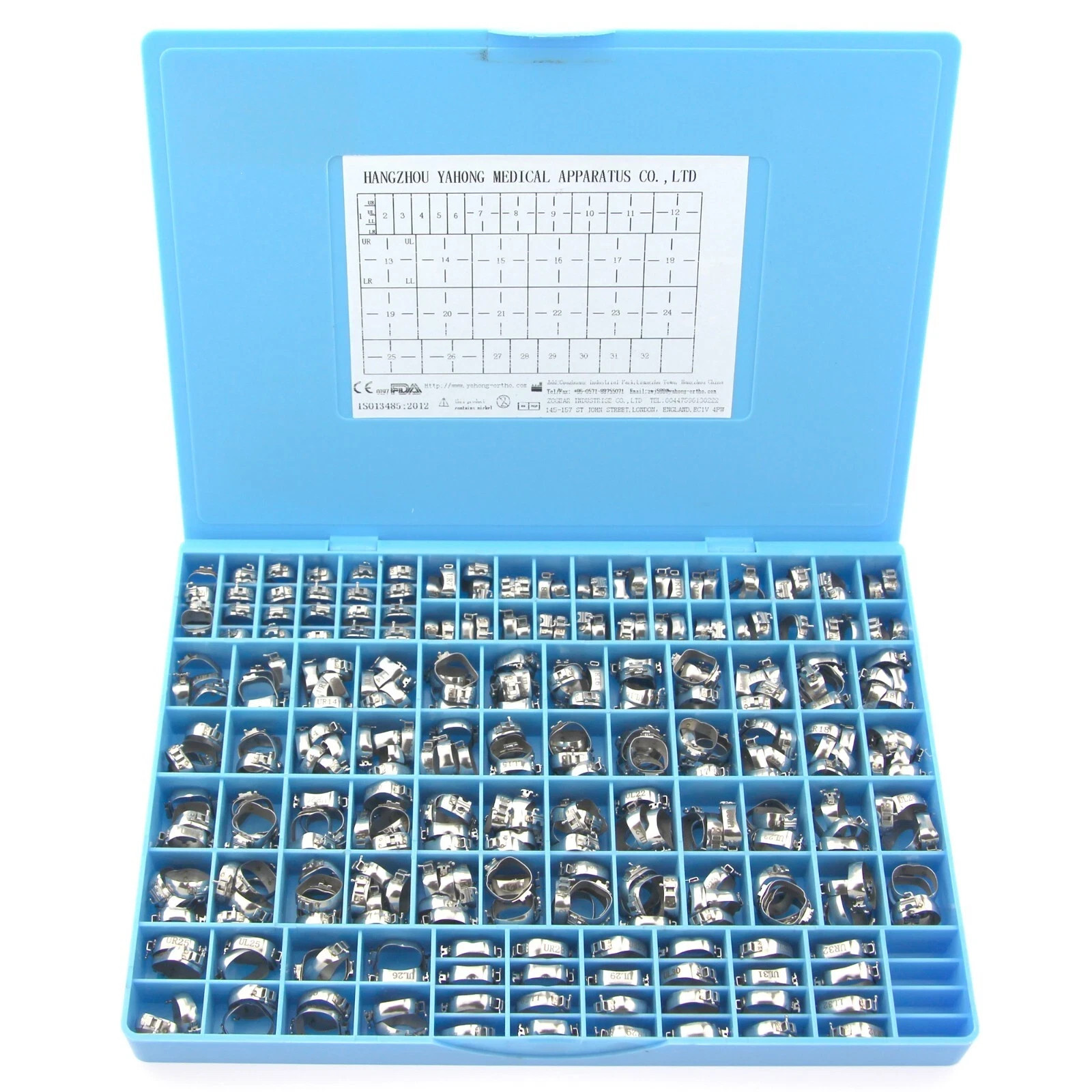 85 Sets Orthodontic Buccal Tube Molar Bands Lingual Sheath MBT Roth 0.022 GAC