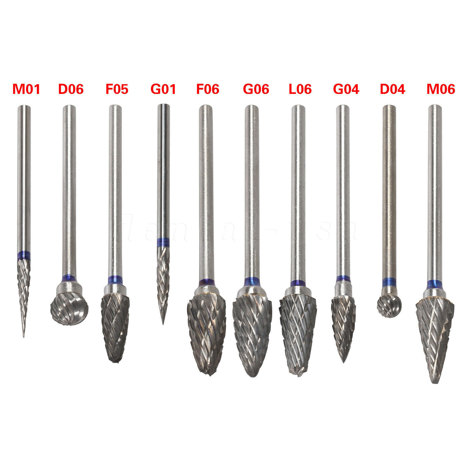 Dental Carbide Tungsten Steel Polishing Drills Acrylic Carbide Burs
