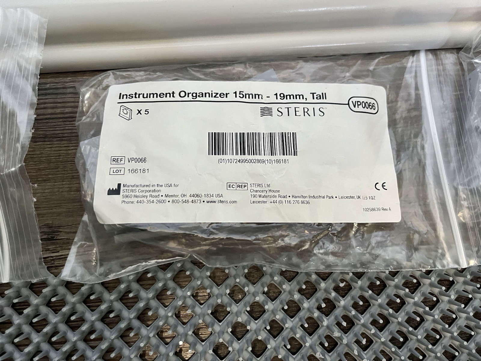 Steris Prolite Sterilization Long Tray With 3 types Of Attachments