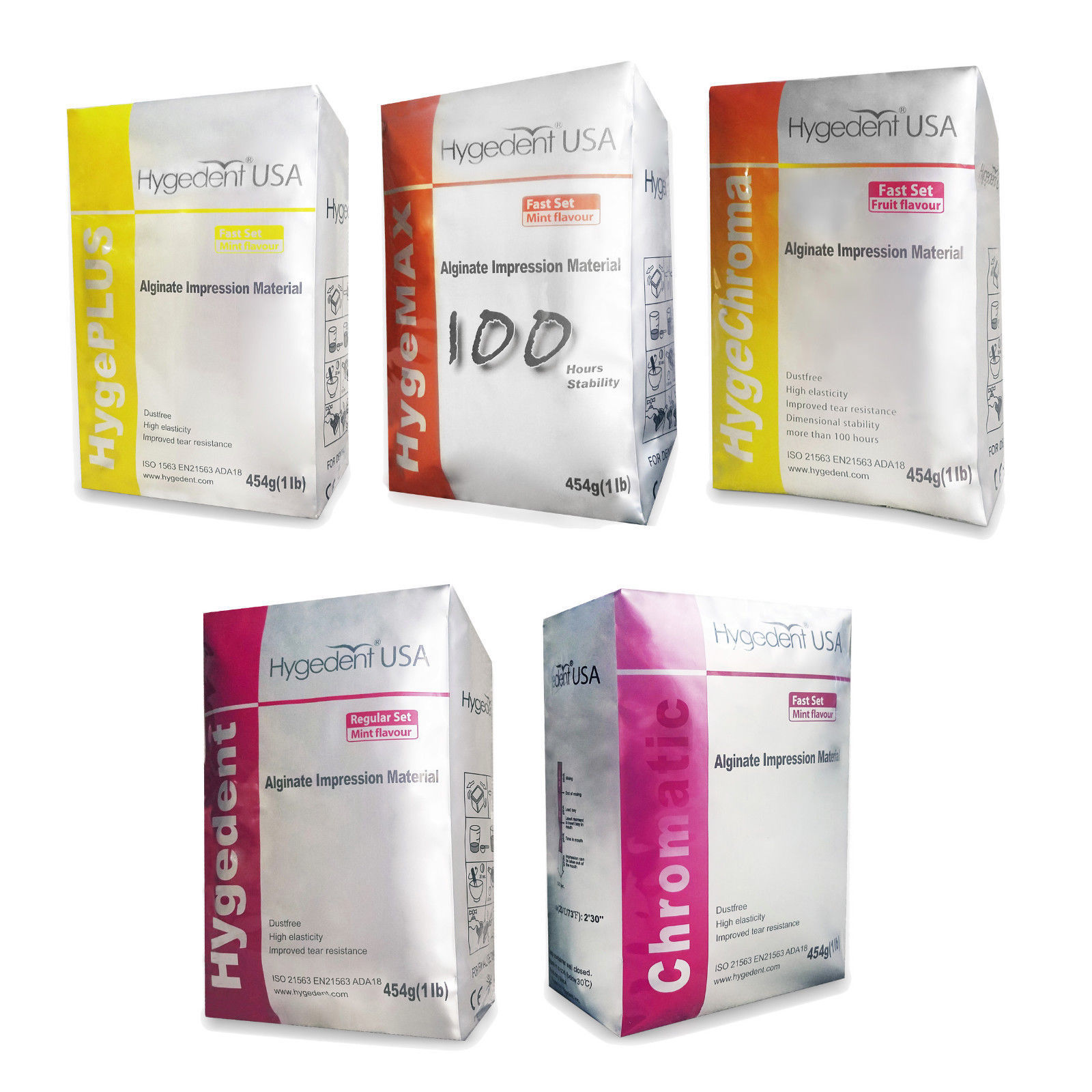 Hygedent Alginate Impression Material Dust Free High Elasticity All Types