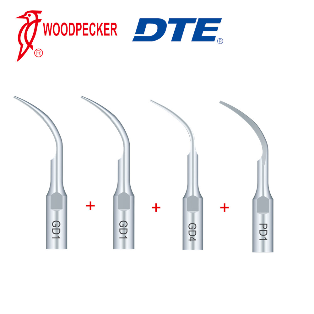 5pc/pack Woodpecker DTE Dental Ultrasonic Scaler Tips Assorted Fit NSK SATELEC