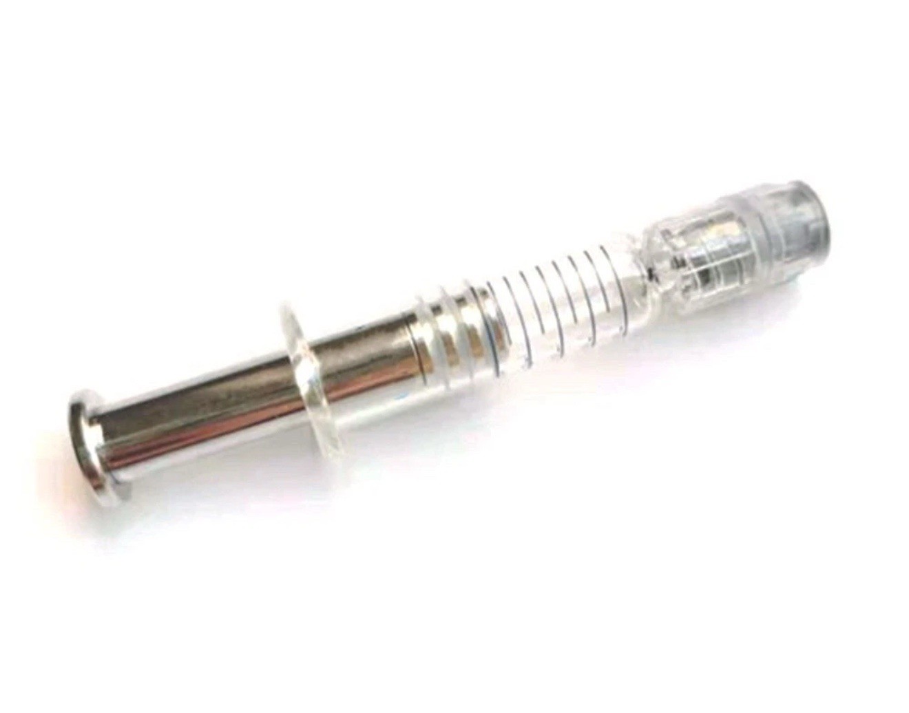 10Pcs 1ml Borosilicate Glass Syringe Oil Liquid Dispenser with Metal Luer Lock