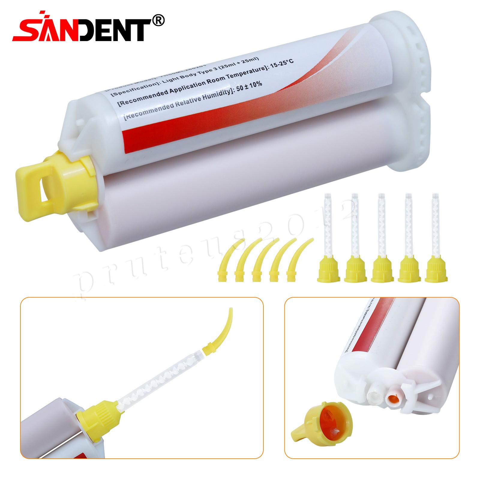 Dental LIGHT BODY FAST SET VPS PVS Impression Material 50ML Cartridges