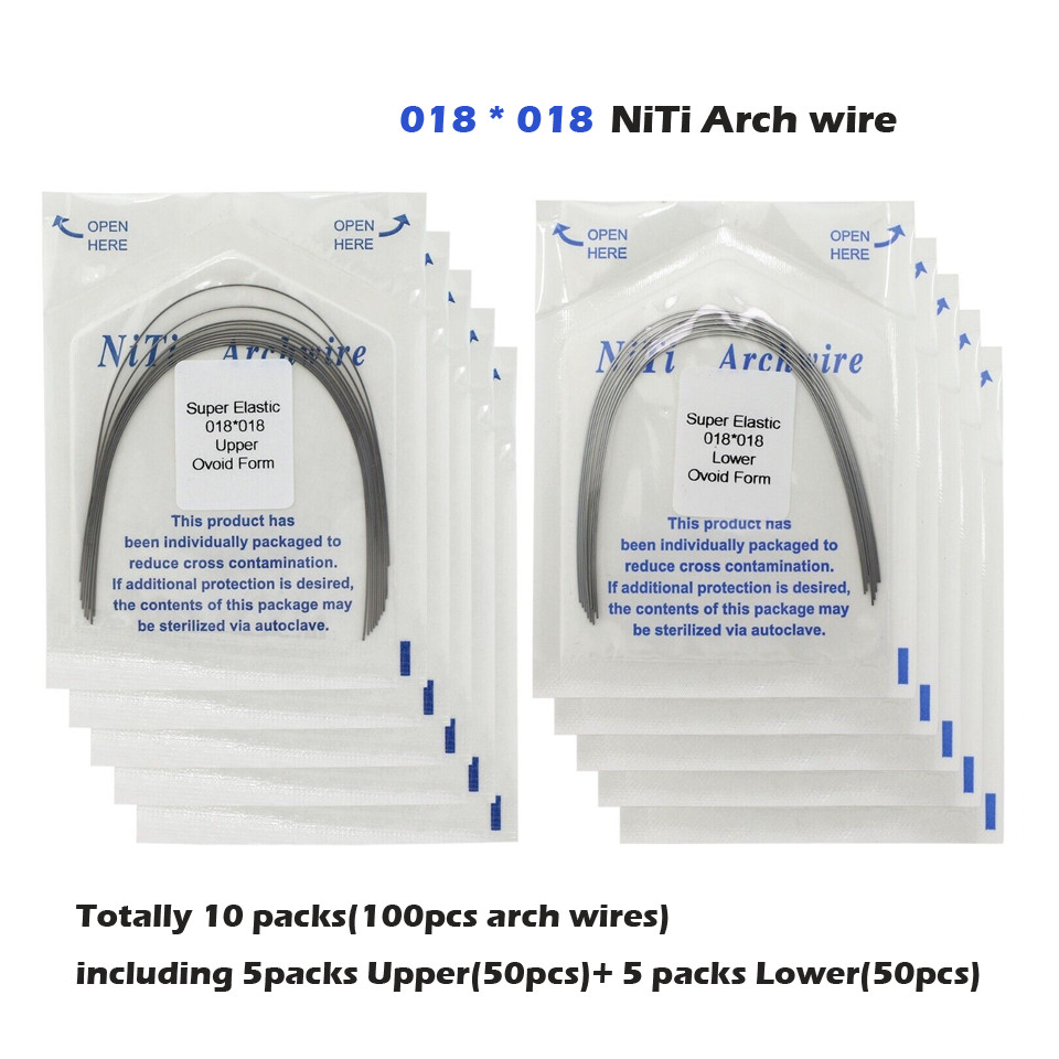 Dental Orthodontic Arch Wire Rectangular Round Ligature Tie Elastic Rubber Bands