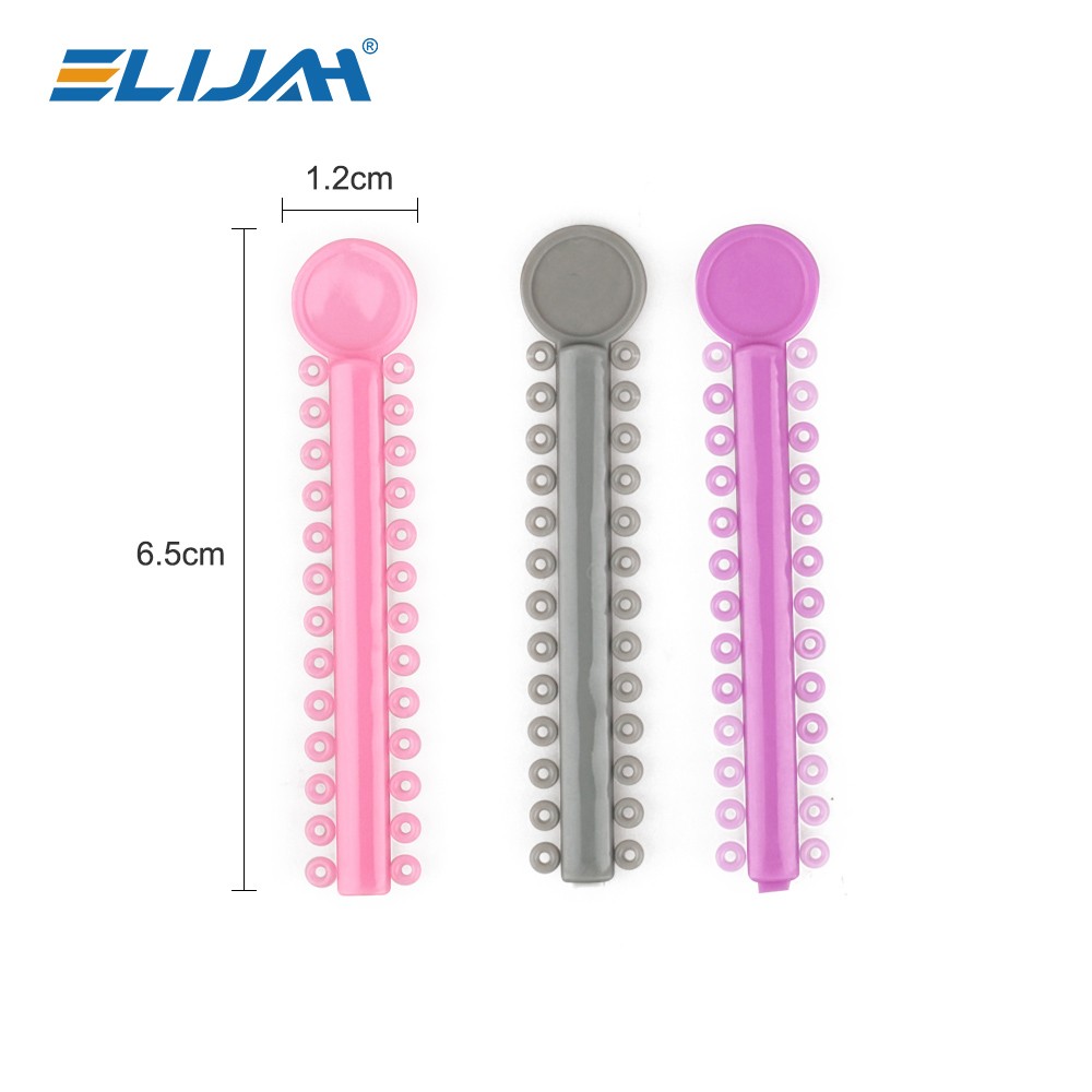 1040pcs Dental Orthodontic Ligature Ties Braces Elastic Rubber Bands Mixed Color